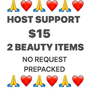 $15 HOST SUPPORT 🙏❤️